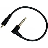 Halokny RCA to 1/4 Adapter Cable, 6.35mm 1/4 inch TRS Stereo Jack Male to RCA Male Plug Adapter Cable 30cm/12inch (RCA M)