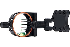 5-Pin Fiber Optics Bow Sight with LED Sight Light Reversible Mount Design Archery Sight for recurve Bow