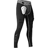 UNGOCAX Mens Compression Hockey Pant with Protective Cup