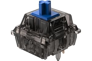 DUROCK Silent Linear Switches, Classic Blue Stem 5 Pins Silent Linear Switch, Pre-lubed MX Silent Keyboard Switches Daybreak 67g, 90pcs