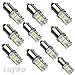 LUYED 10 x Super Bright 3014 30-EX Chipsets BA9 BA9S 53 57 1895 64111 LED Bulbs Used For Side Door Courtesy Lights Map Lights,Xenon White
