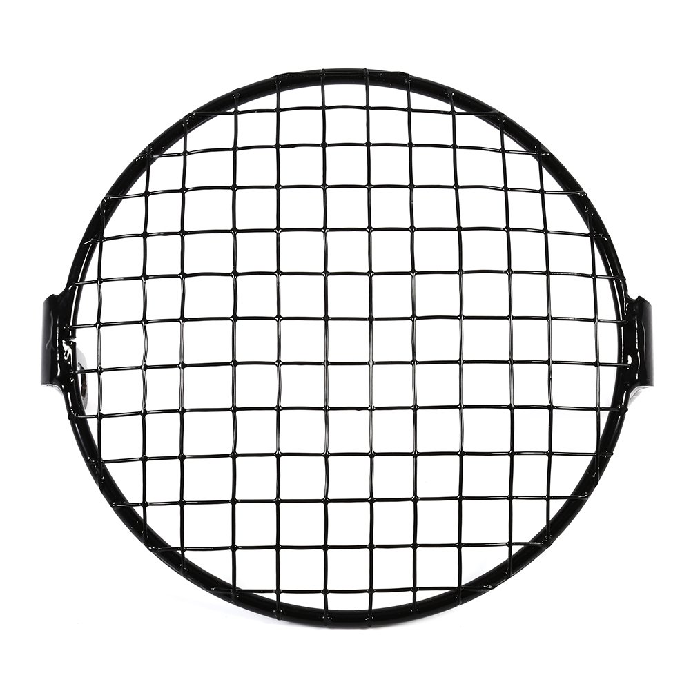 6.3" Motorcycle Headlights Grill Cover, Lamp Mask Protector Guard for Cafe Racer, Mental Wire Mesh Side Mount Universal Vintage Classic 16cm headlight modification motorcycle headlight protector