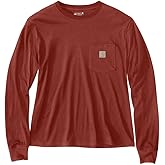 Carhartt Womens Tencel Fiber Series Loose Fit Long-Sleeve Pocket T-Shirt