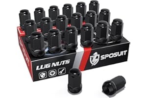 Sposuit M12x1.5 Lug Nuts - Replacement for 2006-2023 Hyundai Elantra, 2018-2024 Kona, 2000-2022 Santa Fe, 2001-2023 Sonata, 2