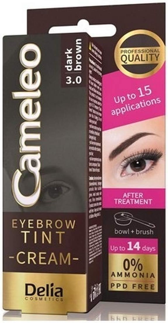 Delia Cameleo Eyebrow Tint CREAM, Dark Brown 3.0 Amazon.co.uk Beauty