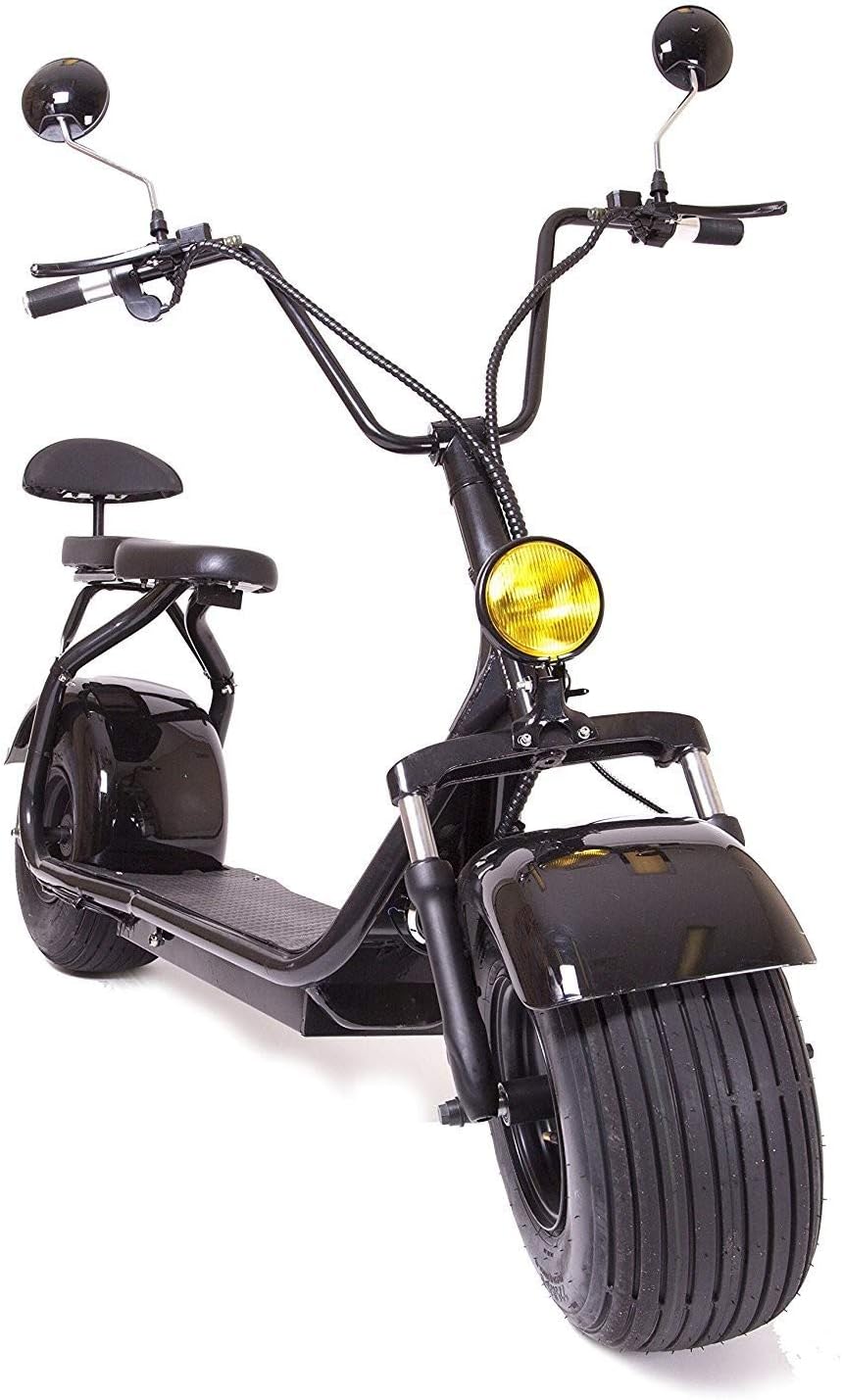 eDrift ES295 2.0 Electric Fat Tire Scooter Moped with Shocks 2000w Hub Motor Harley E-Bike