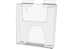 Marketing Holders 12 Pack SlatWall Brochure Holder 6.5" W Pamphlet Maps Menu Display Literature Printed Material for Hotels and Medical Offices