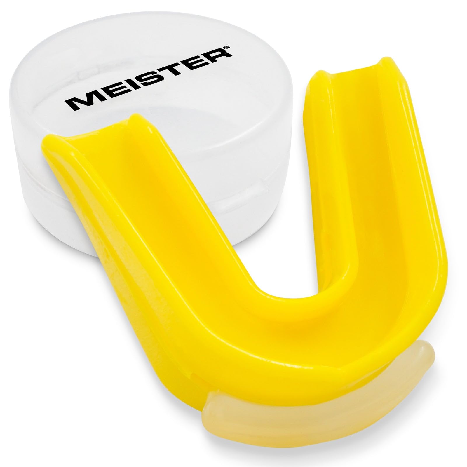 Meister MMA Moldable Double Mouth Guard w/Case - Yellow