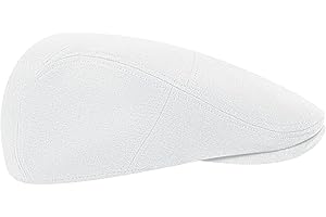 KNKNT Classic Linen Blend Flat Cap Versatile Ivy Gatsby Cabbie Hat, Perfect for Summer, Golf, Hunting, and Fishing