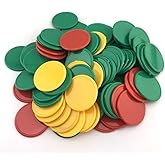 Wpxmer 300 Plastic Poker Chips, Poker Card Game Chips Bulk For Game Play, Learning Math Counting, 5 Colors
