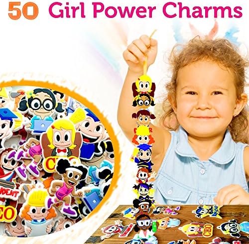 EmojoStars Career Emoji Novelty Girls Jewelry Making Rubber Charms for Bracelets, Necklaces, Keyrings, 50pcs Mixed