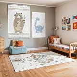 Livabliss Galaxy Kids Rug 80x150 cm Grey Pink Blue for Bedroom Playroom view 8