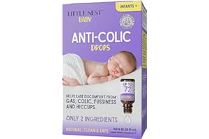 Little Nest: Baby Colic Relief, Anti-Colic Drops | 100% Natural Clean & Safe (72 doses) of Infant Colic Relief For Newborns a