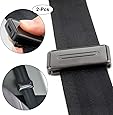 Car Seat Belt Adjuster, Seatbelt Clips | Smart Adjust Seat Belts to Relax Shoulder Neck Give You a Comfortable and Safe Experience | 2PCS Black