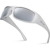 Xagger Sports Polarized Sunglasses for Men Wrap Around TR90 Frame Sun Glasses