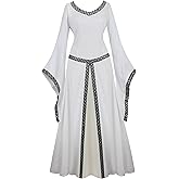 Zhitunemi Renaissance Costume Women Dresses: Fairy Costume for Women Medieval Dress Renfaire Outfit - Halloween Theme Parties