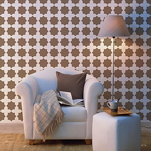 Star-Diamond Wall and Floor Stencil - Cute Stencils - Laser Cut
