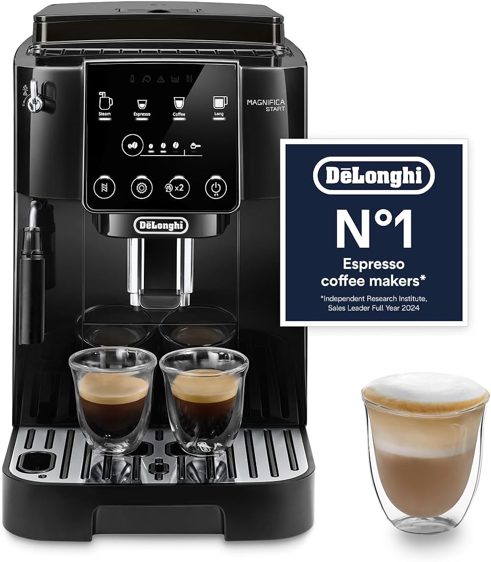 DeLonghi Magnifica ECAM222.20.B Bean to Cup Automatic Coffee Machine 4 One-Touch