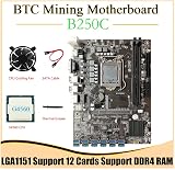 Lodokdre B250C BTC Mining Motherboard G4560 CPU 12GPU PCIE USB3.0 LGA1151 DDR4 view 3