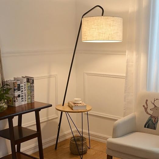 Lampadaire Peche Lampadaire Table Basse En Bois Massif Lampadaire Salon Canape Lit Lampe De Chevet Lampe De Lecture Lampadaire Dans Le Salon Couleur Logs Amazon Fr Luminaires Et Eclairage