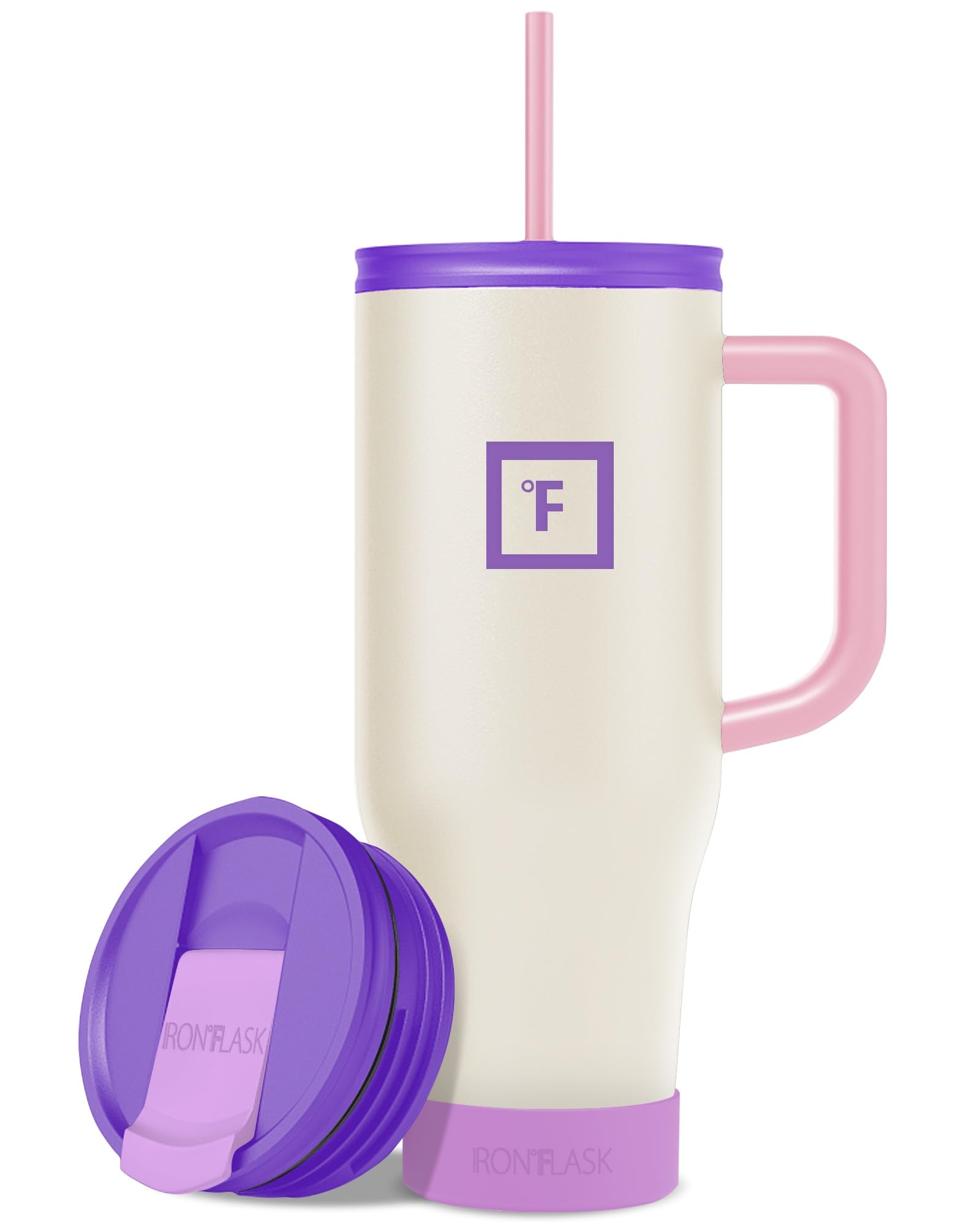 IRON °FLASK Co-Pilot Insulated Mug w/Boot, Straw