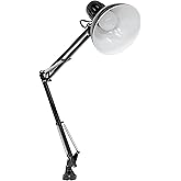 Studio Designs Swing Arm Lamp with 13-watt CFL Bulb, Black