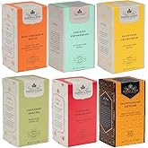 Harney & Sons Variety Pack Premium Tea Bags, 6 Flavors, 20 Tea Bags Each, (Egyptian Chamomile, English Breakfast, Hot Cinnamon Spice, Organic Peppermint, Japanese Sencha, Decaffeinated Ceylon )