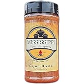 Mississippi Spice Company Premium Rubs and Seasonings, Cajun Blend, All Purpose Spicy Seasoning, 10 oz