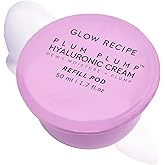 Glow Recipe Plum Plump Hyaluronic Acid Face Cream, Refill - Hydrating, Firming & Plumping Facial Moisturizer for Women & Men - Korean Skin Care with Polyglutamic Peptides for Dry Skin Wrinkles (50ml)