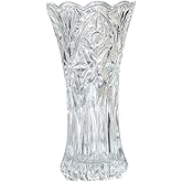 Slymeay Flower Vase Glass Thickening Design for Home Decor,Wedding vase or Gift - 7.5" High x4 Wide,Clear,with Color Box