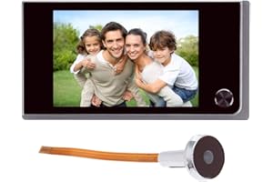 HMCOF 3.5 inch Digital Doorbell LCD 120 Degree Eye Electronic Peephole Doorbell Color IR Camera Door Viewer Powered by 4Pcsx AAA Batteries(not Included)