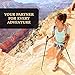 Muddy Bear Ultra Lightweight Collapsible Trekking Poles with Cork Grip - Hiking Sticks - Stronger Than Carbon Fiber - Best Hiking Poles - Adjustable Hiking Stick for Men and Women (Jet Black)