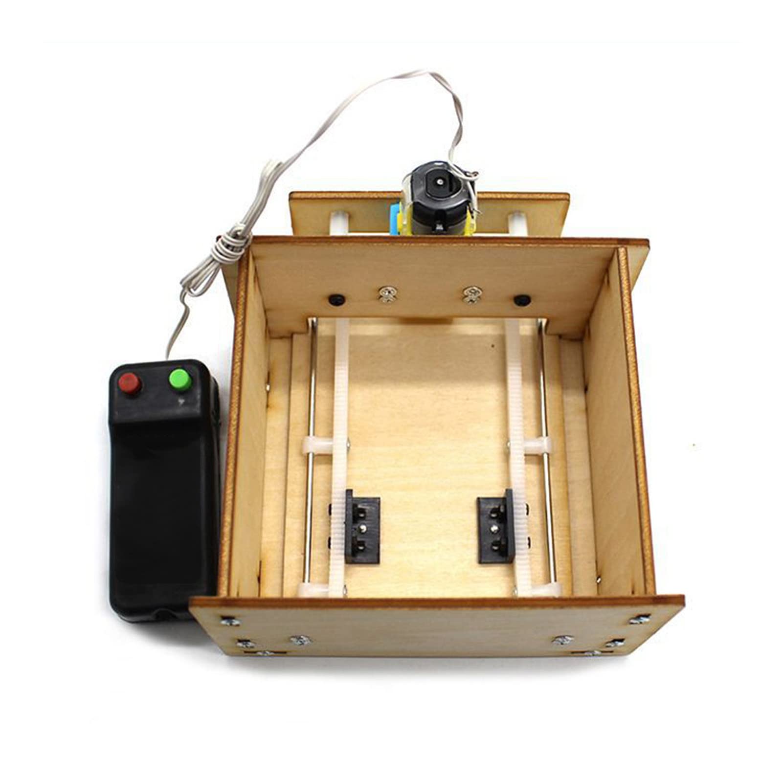 VGEBY DIY Wooden Elevator Door Kit, Science Educational DIY Wooden Garage Toy for Children House Assembly Toy Toy Elevator Kids Toys