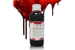 DUOZENG Fake Blood Washable,2.1oz Realistic Halloween Drip Liquid Blood Makeup Stage Blood,Halloween Fake Blood Makeup for Clothes SFX Cosplay Special Effects Zombie Vampire Makeup & Dress Up