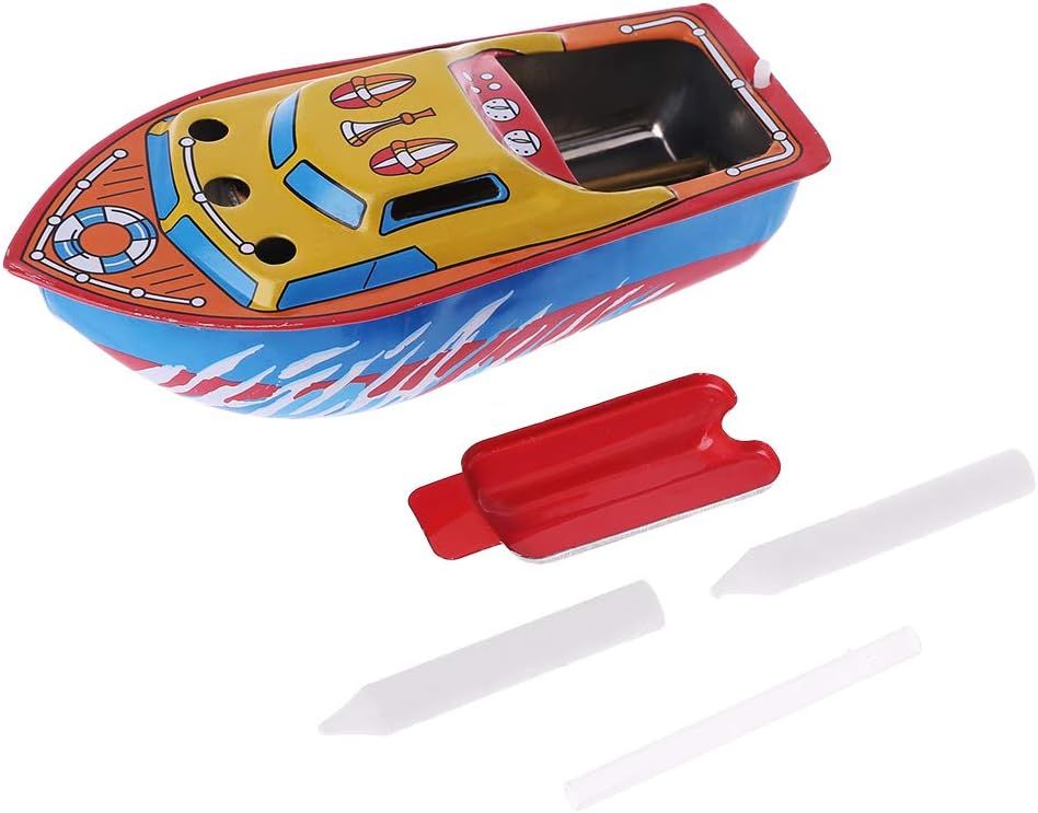 KUKALE Boat 1 Set Candle Steam Driven Vessel Metal Early Learning Vintage Gifts for Children Kids