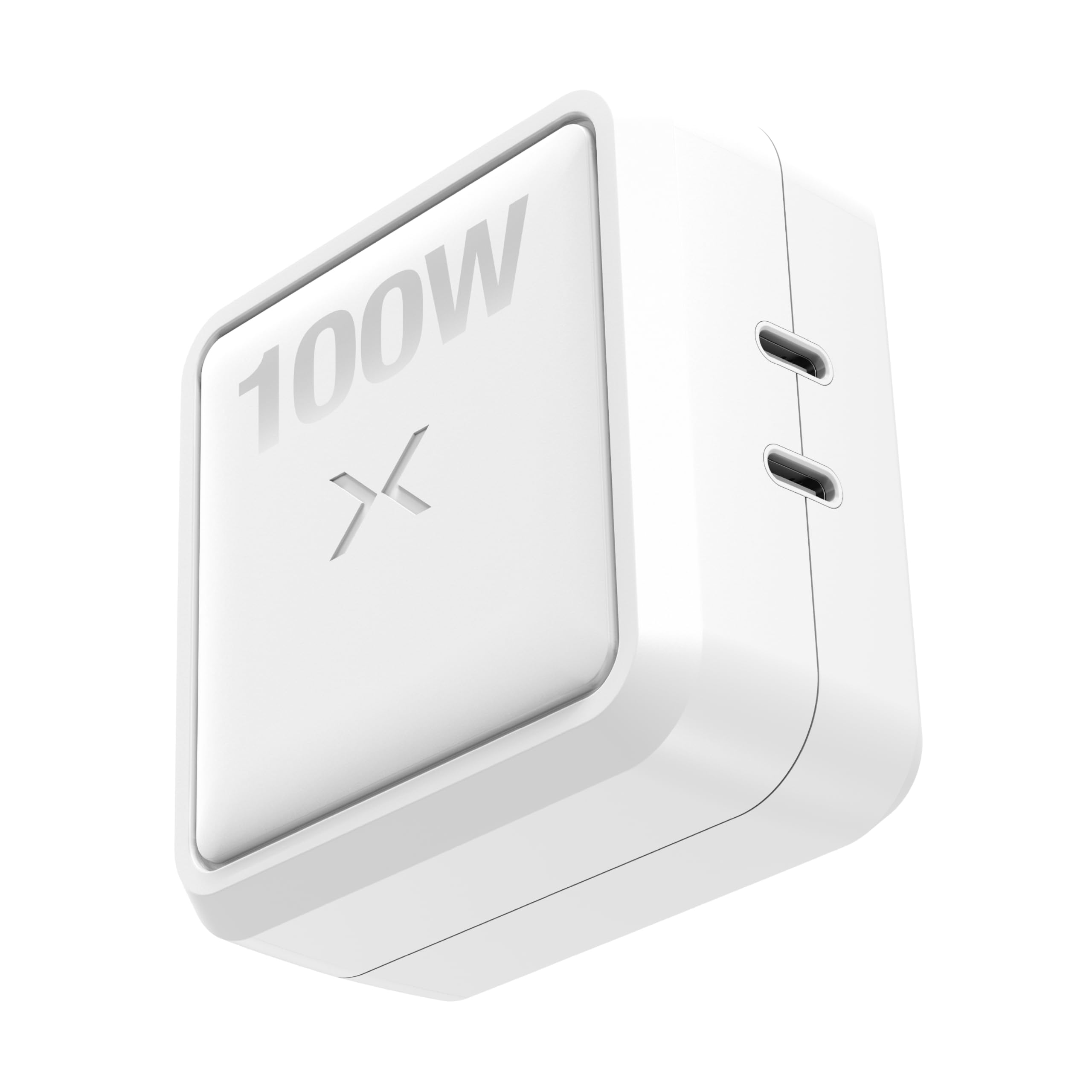 NOCO XGrid X100: 100W USB-C Charger – Dual Port GaN Power Adapter with PD 3.0, QC 4.0+, and PPS – Fast Charging with Smart Power Distribution – Foldable Wall Plug, UL Listed