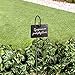 Homemaxs Plant Label, 10pcs Garden Markers Signs Weatherproof Reusable Natural Slate Hanging Tags on Metal Hanger Rod Stakes Garden Labels for Flower Bed, Pots, Planters