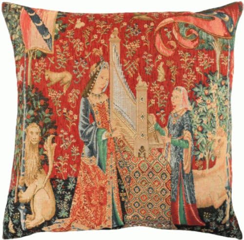 Cushion - Tapestry Fabric, French, Elegant &amp; Fine - (Unicorn) - Louie (7748)