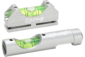 Qpong Scope Leveling Kit Picatinny Scope Level Magnetic Universal Leveling Tool with High-Precision Bubble Leveling System Silver