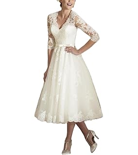 short sleeve tea length dress