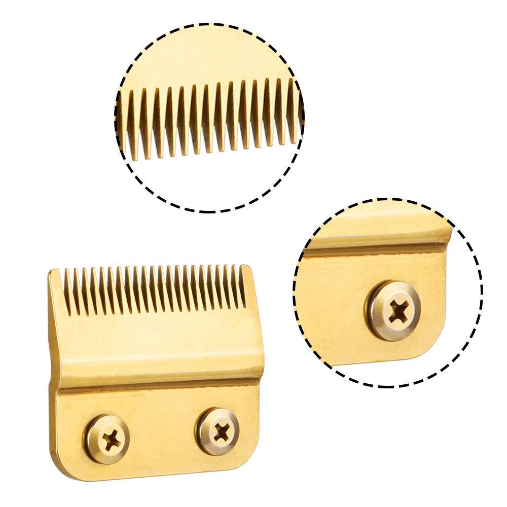 Professional Stagger-Tooth Trimmer Clipper Replacement Blades 2-Hole #2161 -Compatible with 5 Star Senior Cordless Wahl Magic Clip (Black): Beauty