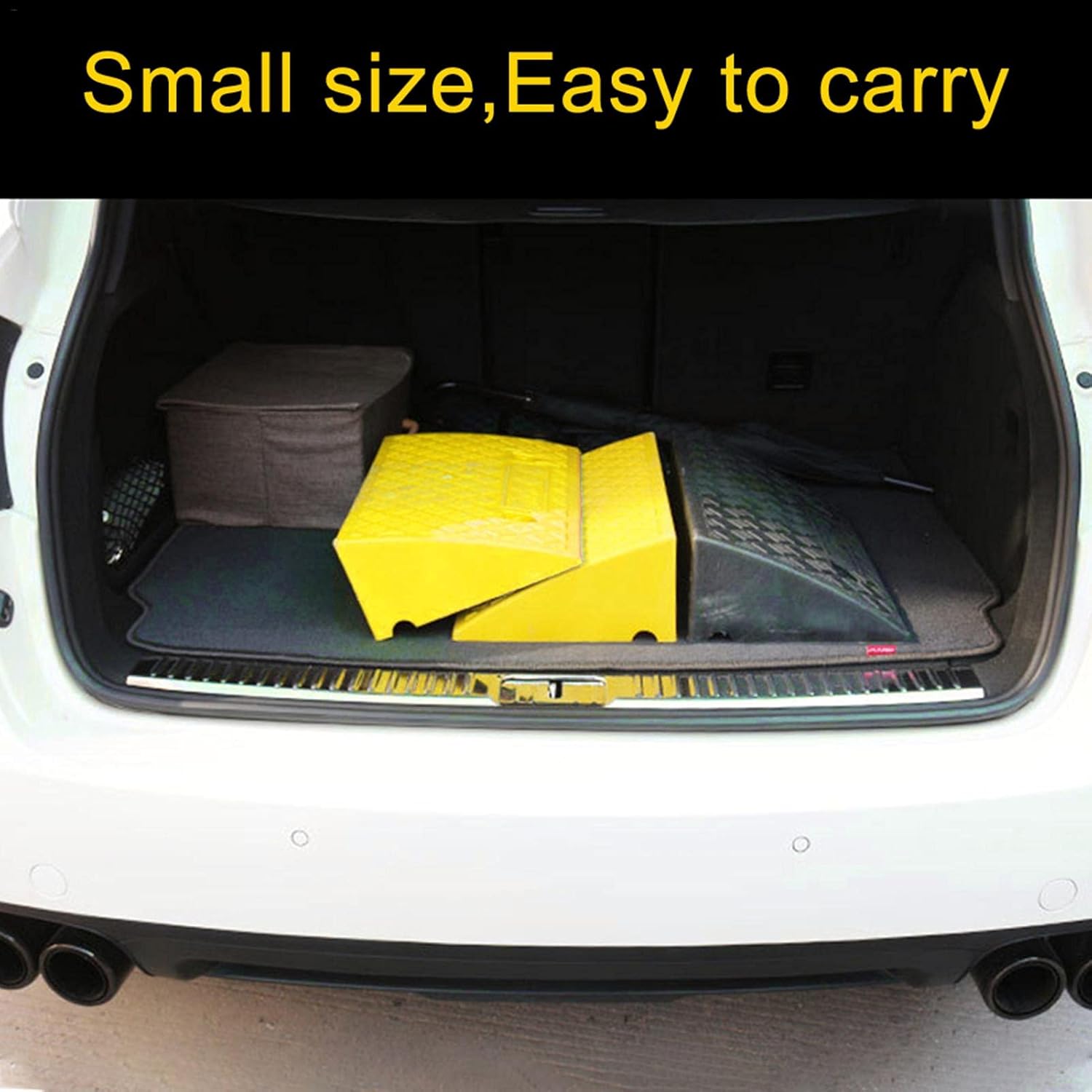 Xiaoling Portable Lightweight Curb Ramps, Plastic Threshold Ramp Kit for Loading Dock, Garage, Sidewalk, Truck, Scooter, Bike, Motorcycle, Wheelchair Mobility -