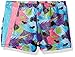 Jacques Moret Girls' Spotted Strokes Gymnastics Printed Micro Shorts W/Silver Studs
