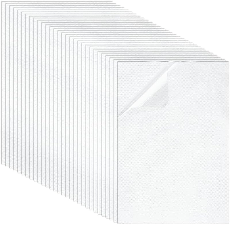 BENECREAT 30Pcs Heat Transfer Paper 30x20cm White PET Hot Fix Tape for DIY