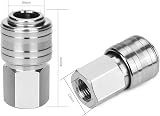 Sukudon 10 pcs Air Line Connectors 1/4 BSP Quick Release Fittings view 2