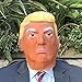 Donald Trump LATEX Mask, The Most Realistic & Best Look-alike, Plus Free USA Flag Bumper Sticker. Full-head Adult Size Orange (Suntanned)