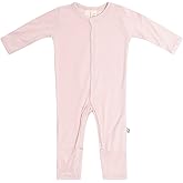 KYTE BABY Unisex Soft Romper with Snap Closure, 97% Rayon made from Bamboo, 3% Spandex,