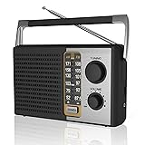 Yewrich AM FM Radio with Best Reception, Portable