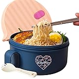 AI LOVE PEACE Ramen Bowl, 40 oz Microwaveable
