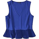 J Crew Women's - Scuba Knit Velvet Ruffle Peplum Tank